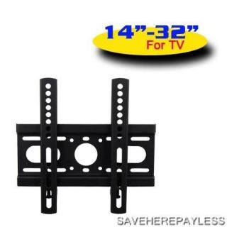 Flat Panel TV Bracket for 14  32 Black MSF 1432E Fixed Wall Mount 