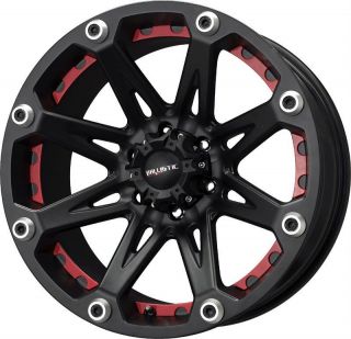 17 inch Ballistic Jester black wheels rim 8x6.5 8x165.1 +12 / DODGE 