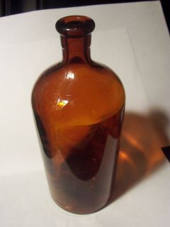 VTG BROWN CLOROX BOTTLE 7 1/2 tall (#4137)