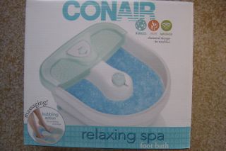 Conair Relaxing Foot Bath Spa Massager. FB27 W/Heat.