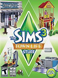 The Sims 3 Town Life Stuff (EA PC DVD ROM Computer Kids Game Exp 