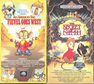 American Tail, An   Fievel Goes West (VHS, 1992)& The Secret Of NIMH 