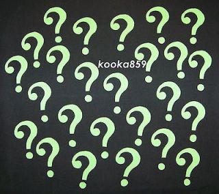 RIDDLER COSTUME QUESTION MARK SYMBOL custom iron on patch Green Batman 