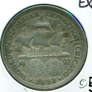 1893 Columbian Expo Commemorative Silver Half Dollar   XF/ORIGINAL