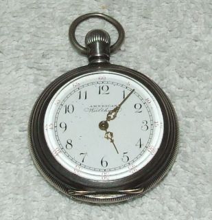 Antique Working c.1895 Waltham Ladies Sterling Silver Pocket Watch ; 7 