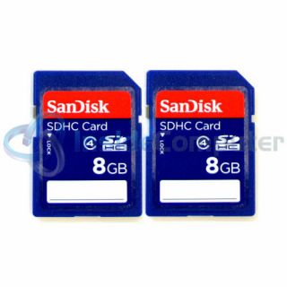Lot of 2 New Sandisk 8GB SD SDHC Secure Digital Flash Memory Card 