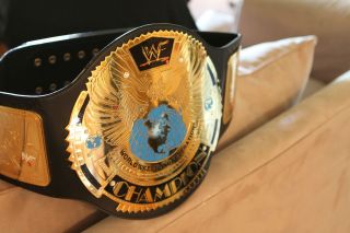 OFFICIAL WWF WORLD CHAMPIONSHIP ADULT SIZE REPLICA WRESTLING BELT!!!