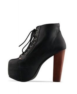 Global FashionLadies Lita platforms high heels Lace Up Ankle shoes 