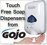 Touch Free Electronic Soap / Sanitiser Dispenser + Batteries + Choice 