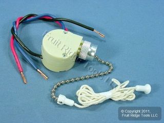 Pull Chain Rotary Appliance Switch 3 Speed 2 Circuit