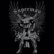 Superman Man of Steel Guardian Angel Wings Licensed Tee Shirt Sizes S 