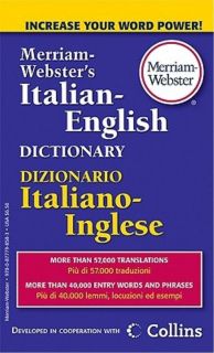 Merriam Webste​rs Italian Englis​h Dictionary   Paperback