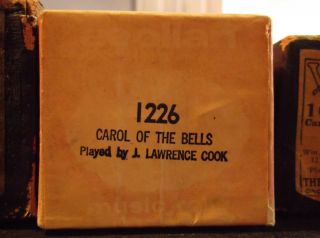 player piano roll Aeolian #1226 Carol Of The Bells
