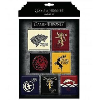 HBO Game of Thrones House Crest Magnet Set   Stark, Arryn, Greyoy 