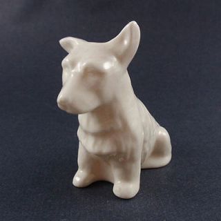 Belleek Irish China West Highland Terrier Dog Figurine