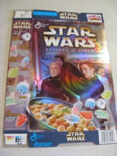 General Mills Star Wars Episode II Cereal Empty Box