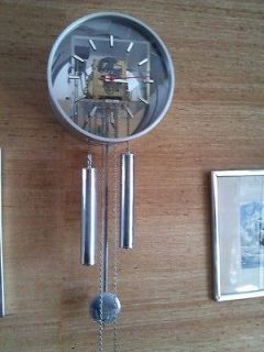 Howard Miller Vintage   Pendulum Wall Clock   Skeleton Face