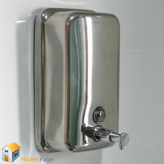 1000ml Chrome Steel Stainless Soap Lotion Dispenser Home Kitchen 