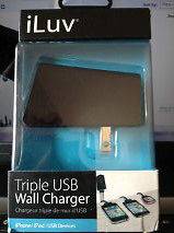 ILUV Triple USB Wall Charger iAD217 Black