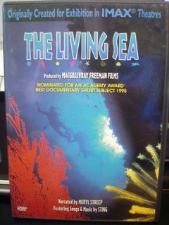 IMAX   The Living Sea FREE POPCORN (DVD, 2000) WORLDWIDE SHIP AVAIL