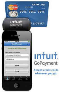 Intuit GoPayment Mobile Card Reader With NEW Approved Account READ 