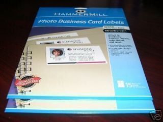 Hammermill Photo Business Card Labels 30 Sheet of 10
