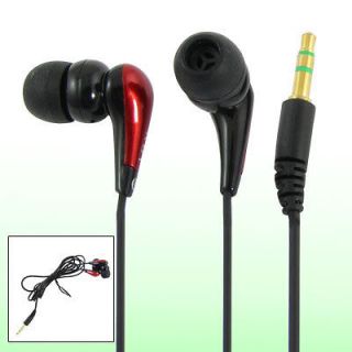 Portable 3.5mm in Ear Earbud Earphone Red Black for  CD Player