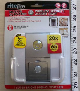 RITELITE Wireless Motion Activated Security LED Light No Wires or 