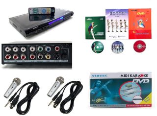 KARAOKE MIDI / DVD /DivX Player with USB Port, 100,000 Songs, 2 