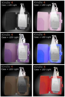   Case Cover Wallet with Light for  Kindle 4 4th / KOBO TOUCH +LED