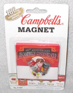 CAMPBELLS 100th ANNIVERSARY CONDENSED SOUP MAGNET 1997