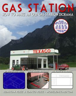 Diorama   Gas Station   How to make an old gas station