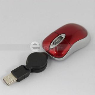New 6082 Mini Retractable USB Optical Scroll Wheel Mouse for PC Laptop 
