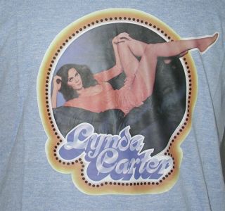 vtg Lynda Carter Ringer T shirt 1970s Wonder Woman Linda 50/50 soft 