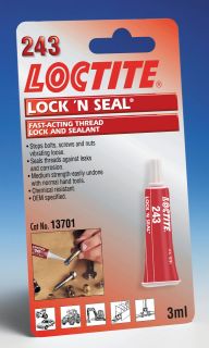 Loctite 243 Lock n Seal 3ml  OEM Specified Thread Lock & Sealant 