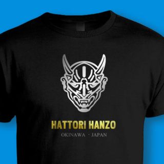 KILL BILL Hattori Hanzo Swords Japan COOL MOVIE T SHIRT   Silver 