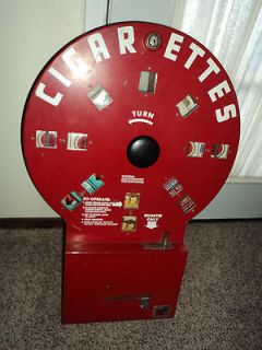 Vintage 1940s Dial A Smoke Cigarette Vending Machine , VERY CLEAN .