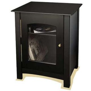   Wood Entertainment Center/Record Player/Turntable Cabinet STAND BLACK