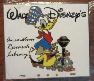 Disney Animation Research Library Pin Donald Train Engineer Carolwood 