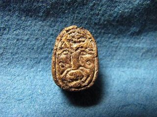 Canaanite LOCAL BRONZE AGE (PALESTINE) STEATITE SCARAB ARCHAEOLOGY