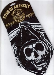 SONS OF ANARCHY REAPER BANDANA CARDED OFFICIAL SONS OF ANARCHY 