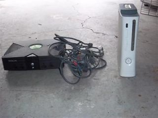 Box, X Box 360, Steering Wheel and Foot Pedals