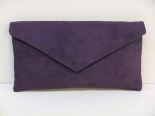 Neat Envelope Faux Suede Clutch Bag/Shoulder Bag in 3 Summer Colours