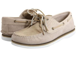 Mens Timberland Classic 2 Eye Tie boat Shoe in Light Brown