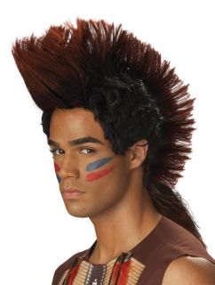 Native American Mohawk Mens Adult Indian Costume Wig