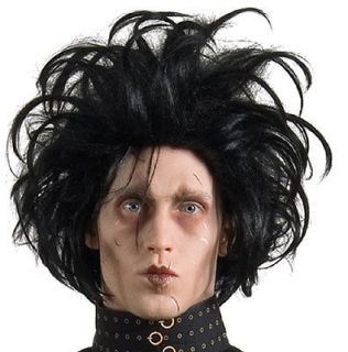 Edward Scissorhands Wig Tim Burton Johnny Depp Adult Halloween Costume 