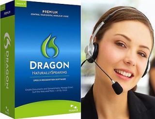 NEW Dragon Naturally Speaking Premium 11.5 with Headset & Vansonic 