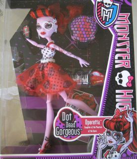 Monster High Dot Dead Gorgeous Party Doll Operetta NIB