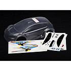   Ford Fiesta Clear Body +Decals: fits 1/16 Ford Mustang Boss VXL New