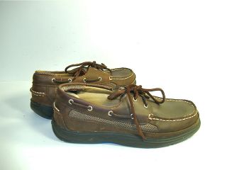 NIFTY SPERRY TOPSIDER Cutter Lace Brown Leather Boat Shoes 5 W
